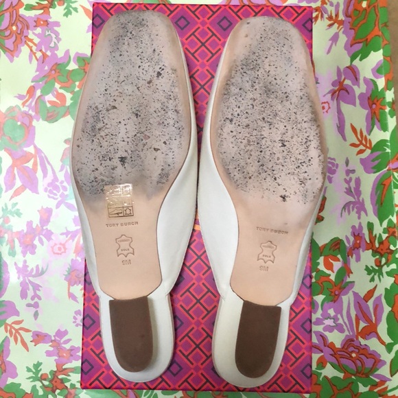 Tory Burch, Woven Logo, Kitten Heel Mule, size 9 - Picture 7 of 9
